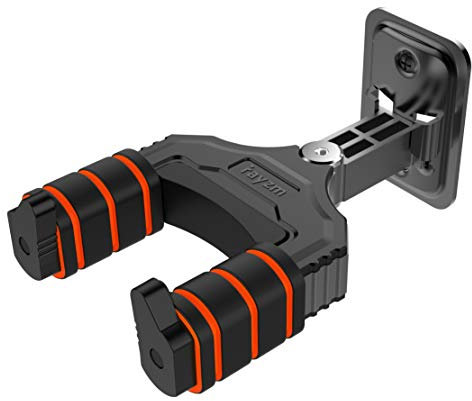 Rayzm Gancio da Muro per Ukulele - Supporto per Rack Rivolto a Destra o Sinistra per Montaggio a Parete Piatto - Robusto Supporto in Metallo per Staffa (S)