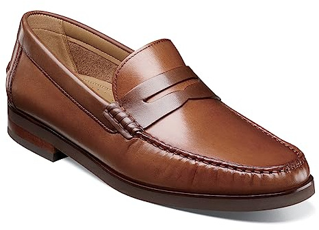Florsheim Berkley Flex Penny Loafer Men's Slip On 10 D(M) US Cognac-Brown