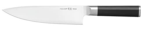Fiskars Kochmesser, Sensei, Gesamtlänge: 32,9 cm, Rostfreier Stahl mit hohem Kohlenstoffgehalt/Kunststoff, 1024269
