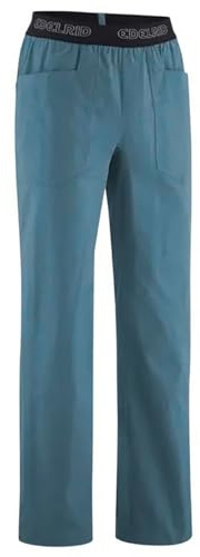 EDELRID Legacy IV - Pantalones de escalada para hombre, Bluegrey, M