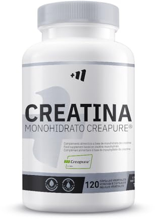 MM Supplements - Creatine Creapure - 120 Cápsulas Vegetales - Recuperador Muscular - Aumenta Masa Muscular - Mejora Rendimiento Físico - Reduce la Fatiga