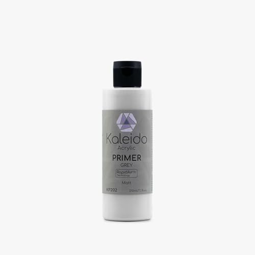 Gaahleri KP202 Apprêt Gris – Acrylique, Aérographe, 210 ML | Base grise neutre, adhésion directe, 210 ML prêt à l'emploi