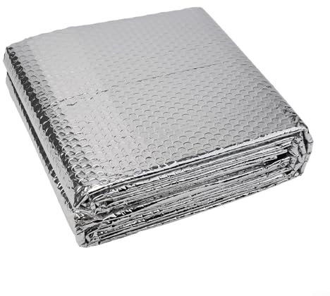 Rouleau de film d'isolation pour radiateur de 5 m, panneaux réflecteurs de chaleur pour radiateur, film réfléchissant la chaleur pour sol, plafond, toit