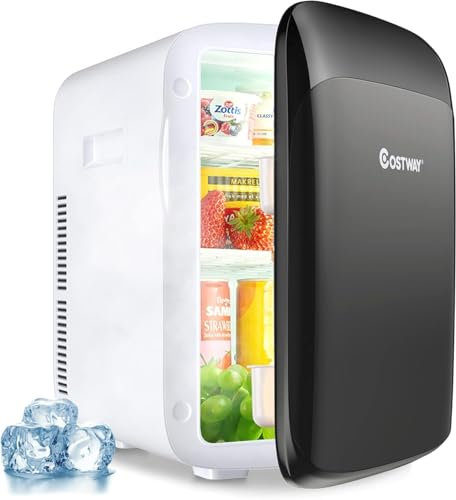 FANTASK Mini frigorifero 2 in 1 da 15 l, con funzione di raffreddamento e riscaldamento