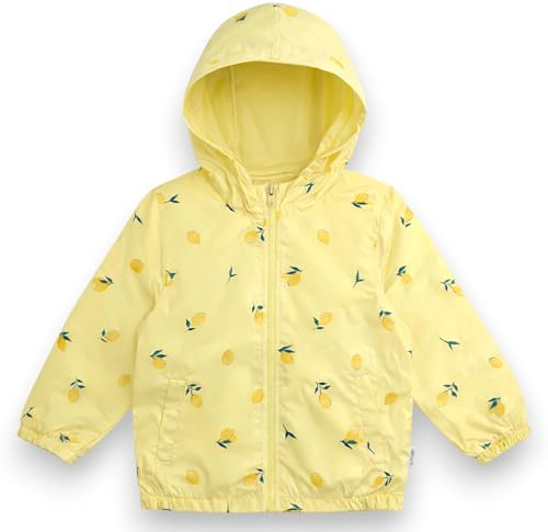 Carter's Toddler/Littile Girls Her Rainslicker Rain Jacket Transitional Windbreaker, Lemon, 5T