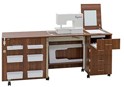 Comfort 2 | Table pour Machine à Coudre | (Premium White, M (Air-Lifter to 10kg))