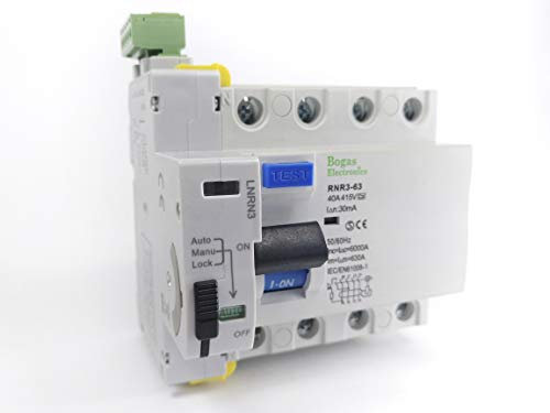 Interruptor Diferencial Trifasico (3P+N) Auto Rearmable Super Inmunizado (30 mA)