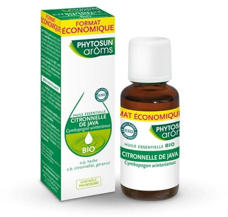 Phytosun Arôms Huile Essentielle Citronnelle de Java (Cymbopogon winterianus) Bio 10 ml