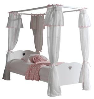 Vipack Bett, Kiefer, Weiß, 211,3 x 96 x 187,3 cm