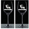 Kisslinger Weingläser Summer 350 ml Gravur Hirsch Set 2 Stück Rotweingläser Weißweinglas Hochwertig Handgefertigt