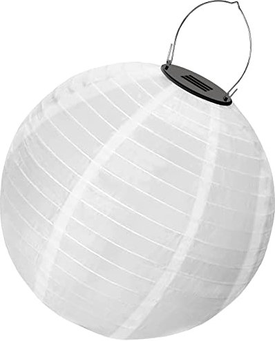 Ceboic Luces Exterior Solar, Farolillos Decorativos Exterior Impermeable Linternas de Papel Redondo Colgante, Faroles Solares Chinos para Bodas Hogar Jardín Terraza Fiesta (Blanco)