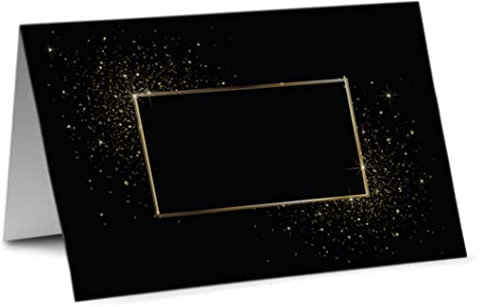 Partycards Tischkarten Geburtstag, Tischkarten Hochzeit, Tischdeko Hochzeit, Hochzeitsdeko Tisch - 50 Stück, Namensschilder, DIN A7, Platzkarten Kommunion, Namenskarten Konfirmation, Taufe