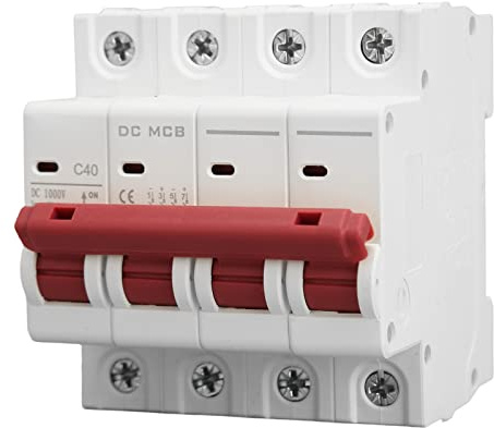 DC-Leitungsschutzschalter, DC Trennschalter DZ47-63Z-4P 1000V 40A für Photovoltaik-Systeme, Thermisch-Magnetische Auslösung, 35 mm DIN-Schienenmontage, PV Trennschalter, Trennschalter Solaranlage