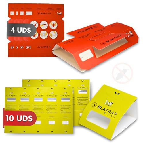 Trappola blatte, trappola scarafaggi, trappole per blatte da interno - Prodotto in Italia - Trappola Blatte e Scarafaggi, trappole Insetti e Ragni in casa, Soluzione Efficace e Sicura