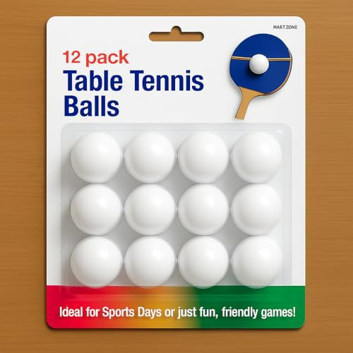 Mart Zone Ping Pong Balls | Table Tennis Balls Pack of 12
