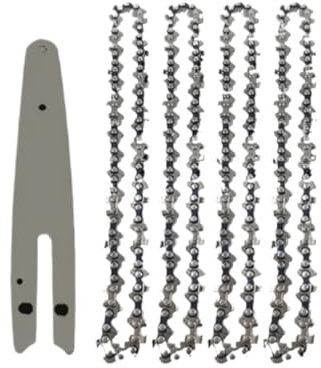 GYQIZSS 6-Zoll-Sägeblatt Kettensäge Ketten und Führungsschiene Mini-Stahlketten Elektrisches Sägeblatt Werkzeug Sägezubehör Ersatz Holzschneiden