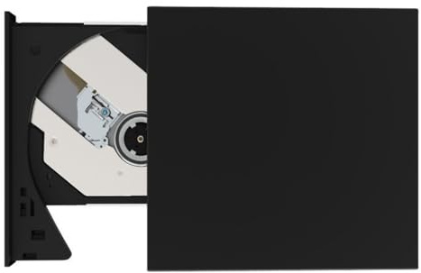 YAOGUI Graveurs USB USB légers pour CD, DVD, graveurs de CD, graveurs de CD, simples à utiliser, mises à niveau pour ordinateur portable et PC de bureau