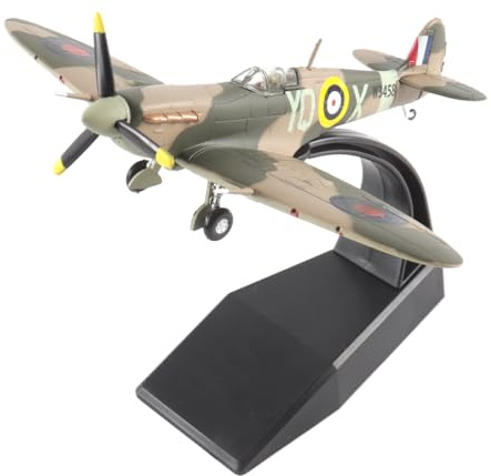 zalati 1/72 skala Spitfire MKVb W3458 gjuten metallmodell med fäste Royal Air Force RAF jaktplansreplika för samlarpresentdisplay