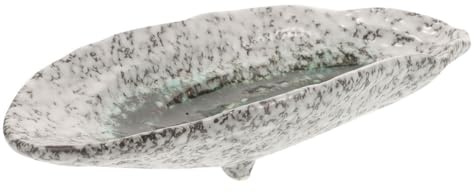 HEMOTON Mangiatoia per Farfalle e Uccelli in Ceramica, Vaso per Alimentazione Api da Giardino, Piatto a Forma di Farfalla Verde 21 Cm, Adatta per Uso Esterno e Habitat Naturale