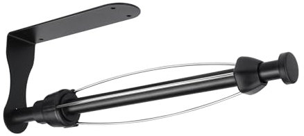 KEWUZY Porta Rotolo da Cucina, Portarotolo da cucina in acciaio inox con effetto ammortizzante, Autoadesivo o Perforazione Portarotoli Cucina da Parete per Trasparente, Cucina, Bagno