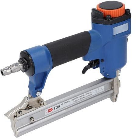 Pistola Grapadora Neumática Grapadora F30 Calibre 18 Se Adapta a Grapas de 3/8 Pulgadas, 5/8 Pulgadas, 3/4 Pulgadas, 1 Pulgada, 1-3/16 Pulgadas, Grapadora Clavadora Neumática