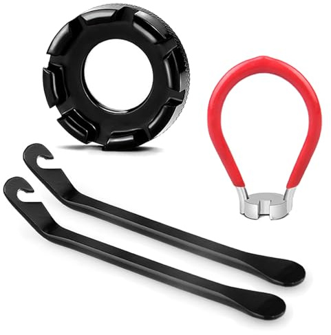 TRKETK 4 Pcs Bicycle Spoke Wrench Tool, Bicycle Wheel Spoke Truing Tool 10-15 Gauge Bike Spoke Wrench Kit Spoke Key Spanner 6 in 1 Bike Rim Correction Kit for Electric Cycling Wheel Tension