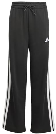 adidas Girl's Essentials Pants, Black/White/White, 13-14 Years