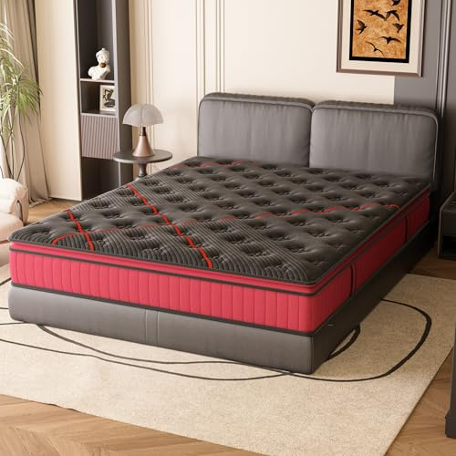 DEWINNER Matelas 30 cm | Matelas à Ressorts | 140x190 cm | 7 Zones ergonomiques | Matelas 2 Personnes Adulte | Hybride Multifonctionnel | Soutien Parfait | Idéal pour lit d'invité