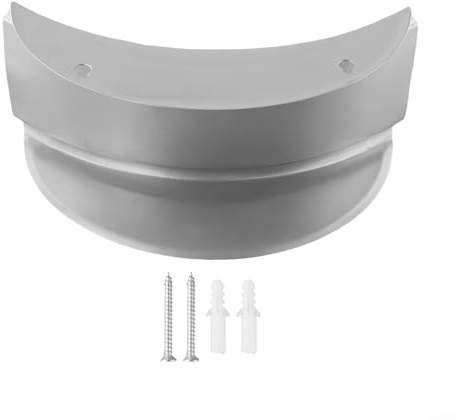 Yuanpgky Soporte de pared para manguera de jardín y organizador para almacenamiento de manguera de agua, gran capacidad de hasta 50 pies, construcción de metal resistente para una fácil instalación