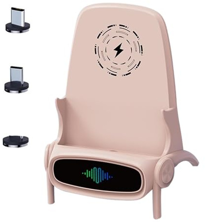 Wireless Chair Phone Charger – Wireless Charging Stand, Desk Phone Holder Station, Cable Free Power Dock | Fast Charging Solution Designed For Office Table Bedside Modern Smartphone Use