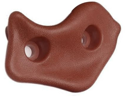 Mrisata Rock Climbing Holds, 10PCS Ergonomic PE Climbing Grips with Professional Screws and Wrench for Indoor Outdoor Wall, Kids and Adults (Brown)