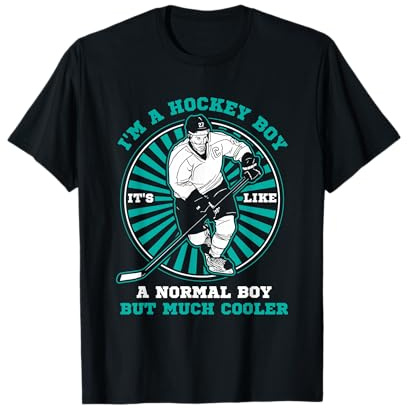 Hockey sobre hielo Soy un niño de hockey como un niño normal pero mucho más fresco Camiseta