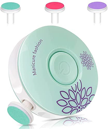 Baby Elektrische Nagelfeile, 3 in 1 Elektrische Nagelfeile für Neugeborene Set, Leise und Sicherer Baby Nagelschneider, Trimmer für Zehen und Finger (Blau 1)