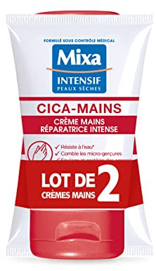Mixa Cica-Mains Crème Mains Reparatrice Intense, Lot de 2 x 50 ml