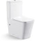 El Almacen Del Profesional Inodoro De Cerámica, Wc Compacto Sistema Rimless Atibacterias, Tapa Dura Extrafina Amortiguada, Salida Dual