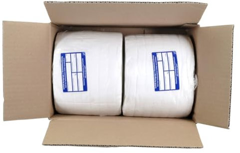 2 rotoli in tessuto non tessuto, 700 fogli di salviette asciutte come panni per la pulizia e salviettine disinfettanti, senza graffi, senza pelucchi, 2 rotoli da 350 fogli ciascuno