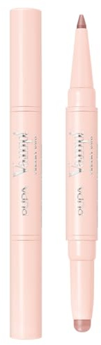 Pupa Matita Labbra Vamp! Creamy Duo 016 Warm Rose Matita Labbra Contouring & Rossetto Brillante per Labbra più piene e carnose - Disponibile in 18 Varianti Colore