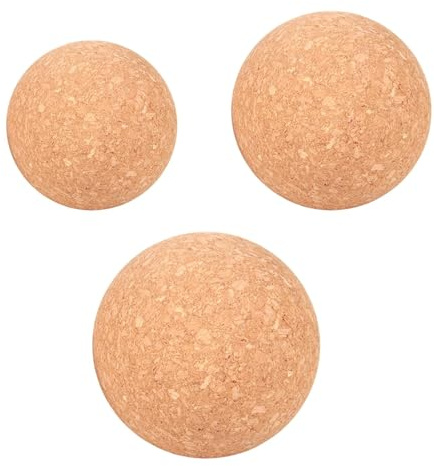 Lot de 3 balles de massage pour le yoga, 6/8/10 cm, balles en, pour tissus profonds, relâchement des points de déclenchement Lacross, balles de massage pour fascias, soulager la douleur