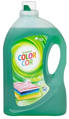 Detergent Green Forest Liquid Colour Laundry, Marseille Soap Scent, 3 Litres, 46 Washes, Phosphate Free, Pack of 3