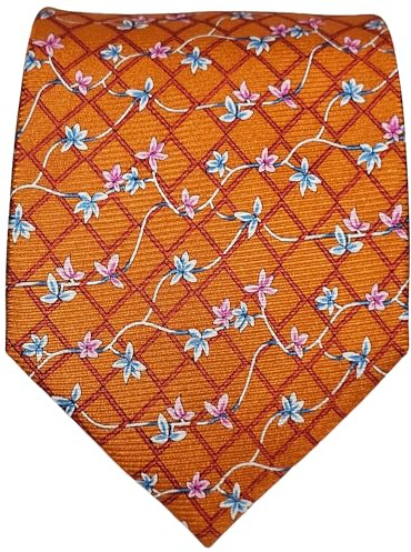 Angelo Villonce Cravate florale en soie 100 % italienne pour homme, élégante pour mariage, fête, bureau, costume et événements