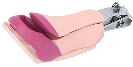 ZJchao Cortaúñas para Bebés, Cortaúñas con Zoom para Manicura, Cortauñas de Manicura Ligera con Lupa para Bebés y Ancianos (Rosa + rosa roja)