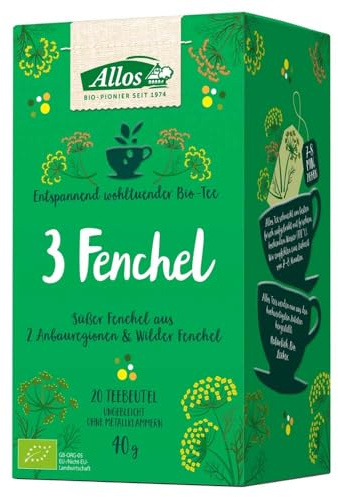 Allos - 3 Fenchel Tee bio - 40 g - 4er Pack