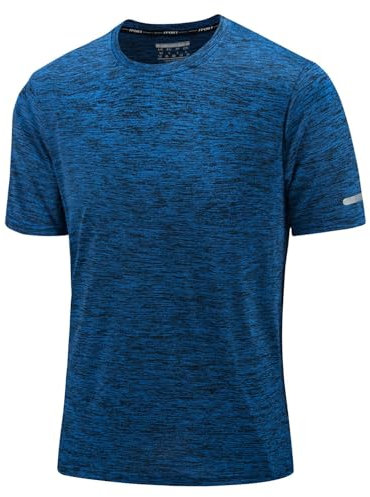 KEFITEVD Tshirt Herren Funktionsshirt Sport Shirt Männer Trainingsshirt Kurzarm Fitness Shirt mit Rundhals Gym Wandern