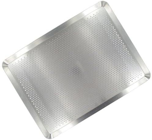 Zenker 1540350 Plaque à pâtisserie perforée inox, plaque de four, plaque perforée, acier inoxydable, Gris, 40 x 30 x 1,5 cm