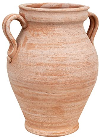 Biscottini Porta ombrelli per esterno e interno 40x47 cm | Vasi terracotta portaombrello Made in Italy | Portaombrelli da esterno lavorati a mano