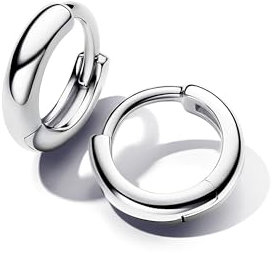 Pandora Essence Runde Huggie-Kreolen-Ohrringe aus Sterling Silber, 293286C00