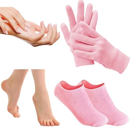 Guanto e calzino idratante, gel spa terapia idratante calzino e guanto, ammorbidisce la riparazione secca screpolata, cura della pelle di mani e piedi, efficace nella riparazione di mani e piedi