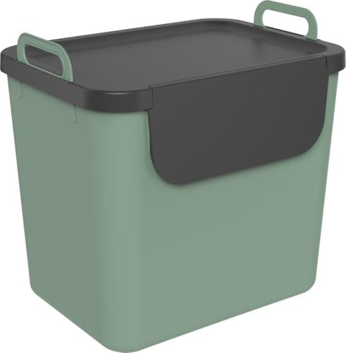 Rotho Mülltrennungssystem Jive 30 L grünschwarz Recyclingbehälter