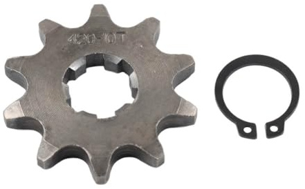 FSFYUK Pignon de chaîne 420-10T 17mm Pignon avant Argent et Gris For 50 70 90 110 125 140cc Pit Dirt Bike ATV