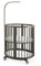 Stokke Sleepi Mini, Hazy Grey - 4-in-1 Ovales Babybett für 0-6 Monate - Höhenverstellbar, stylish & kompakt - Zusätzlich erhältlicher Umbausatz zur erweiterten Verwendung für Kinder bis zu 10 Jahren